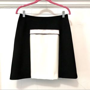 Colorblock panel skirt